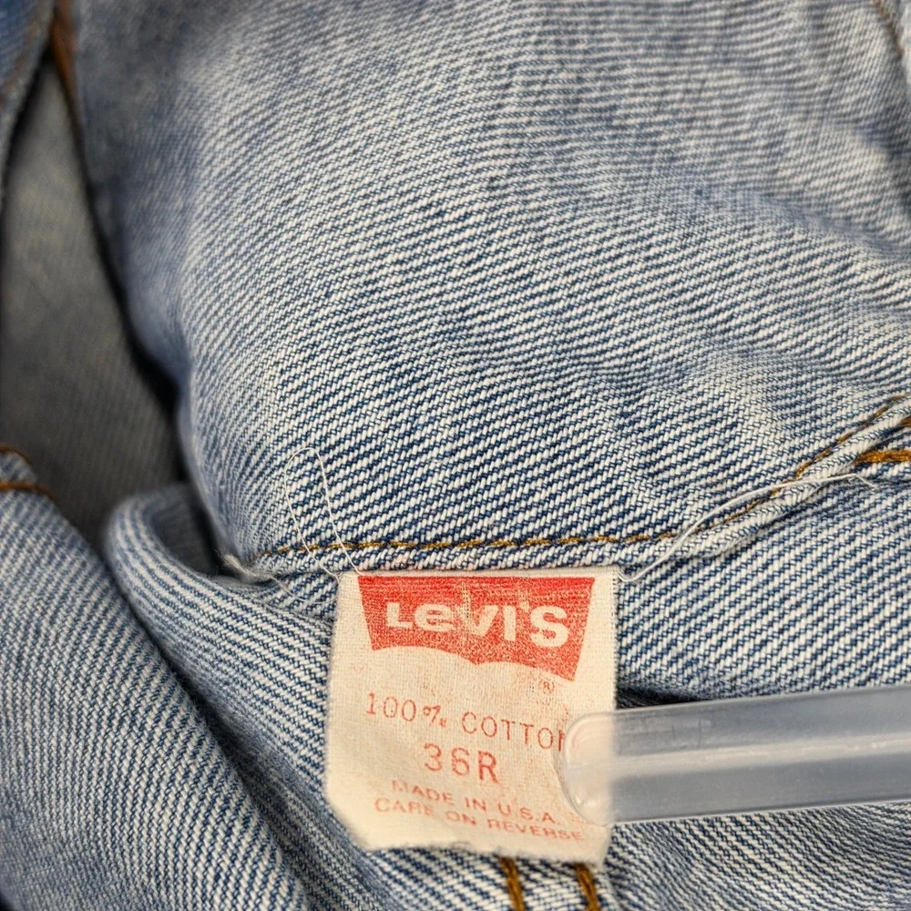 Levis Type 3 Jacket Mens 36R‎ Blue Good Vintage 70506-0214 Denim Trucker USA